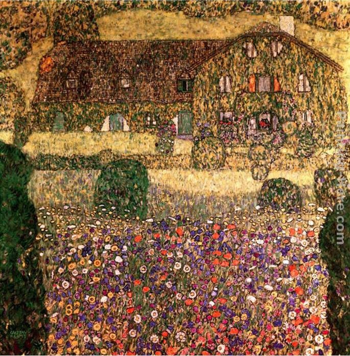 Gustav Klimt Country House by the Attersee